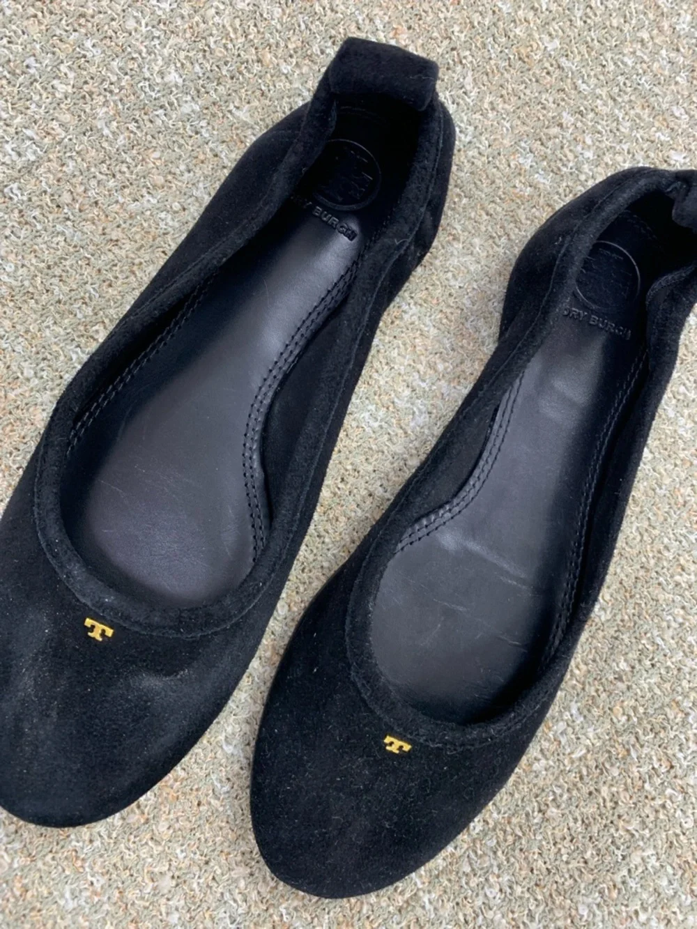 Tory Burch black suede